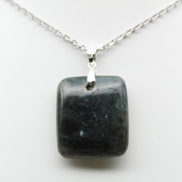 Square labradorite pendant