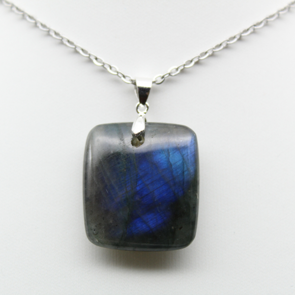 Square Labradorite Stone Pendant