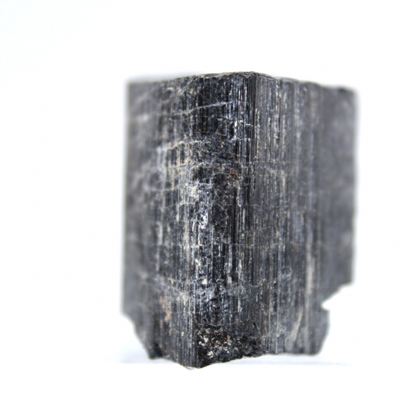 Raw black tourmaline crystal