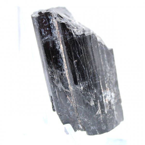 Raw black tourmaline crystal
