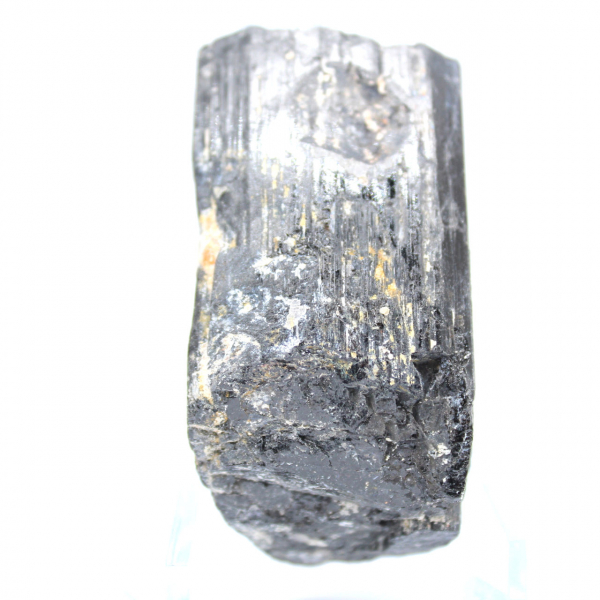 Raw black tourmaline crystal
