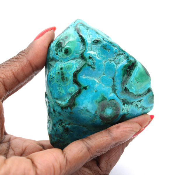 Polished stone Chrysocolla Congo