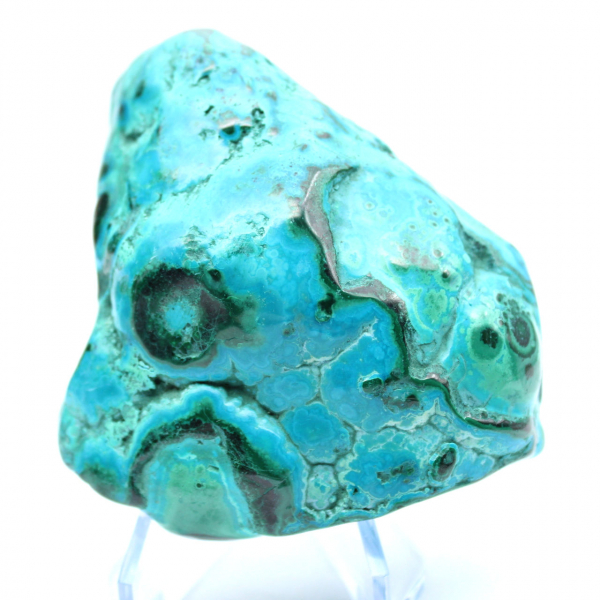 Polished stone Chrysocolla Congo
