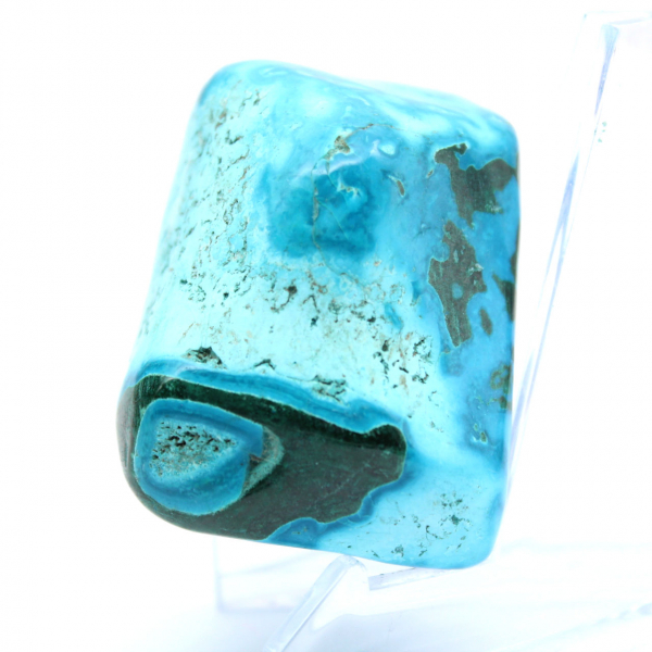 Freeform polished chrysocolla