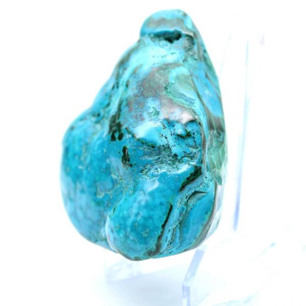 Polished chrysocolla from the Congo collection