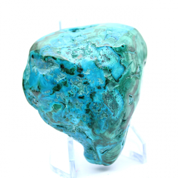 Polished chrysocolla from the Congo collection