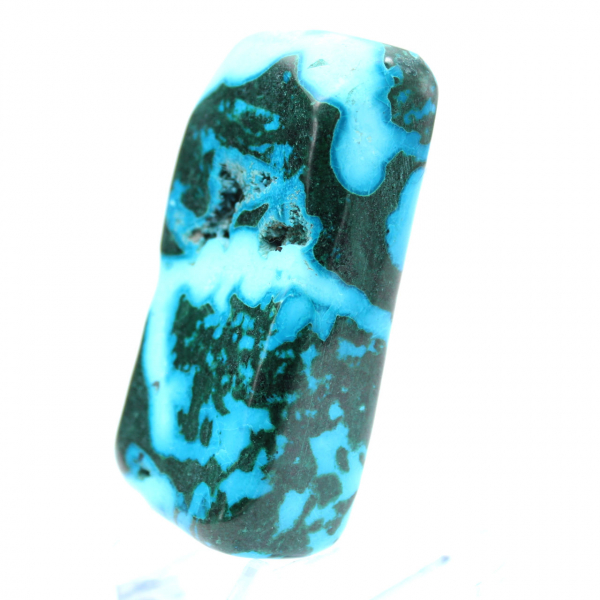 Natural polished Chrysocolla stone