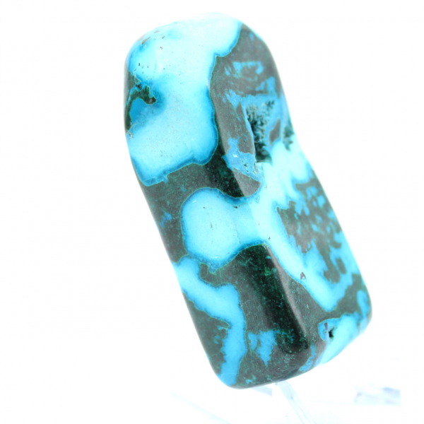 Natural polished Chrysocolla stone