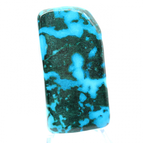 Natural polished Chrysocolla stone