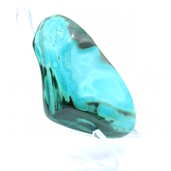 Raw block of natural chrysocolla