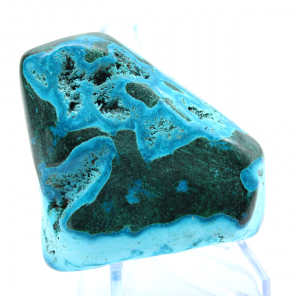 Polished stone in Congo Chrysocolla