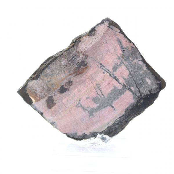 Natural Rhodonite slice for mineral collection