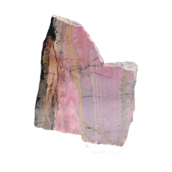 Polished Rhodonite slice quality decoration piece
