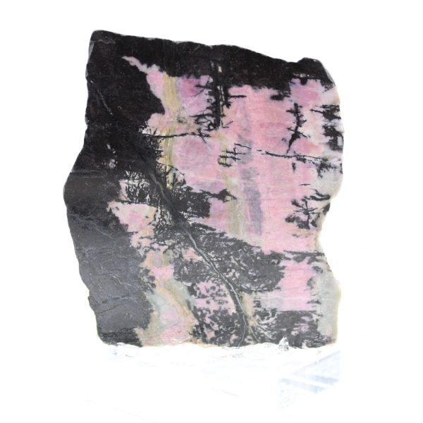 Natural Rhodonite slice ideal for decoration