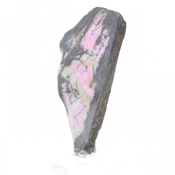 Natural Rhodonite slice for mineral collection
