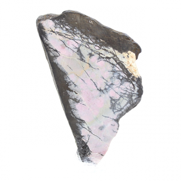 Natural Rhodonite slice for mineral collection