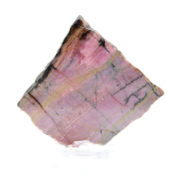 Natural Rhodonite stone raw and unique mineral