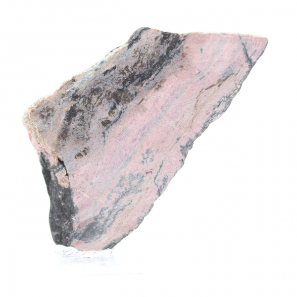 Rhodonite slice for decorative use