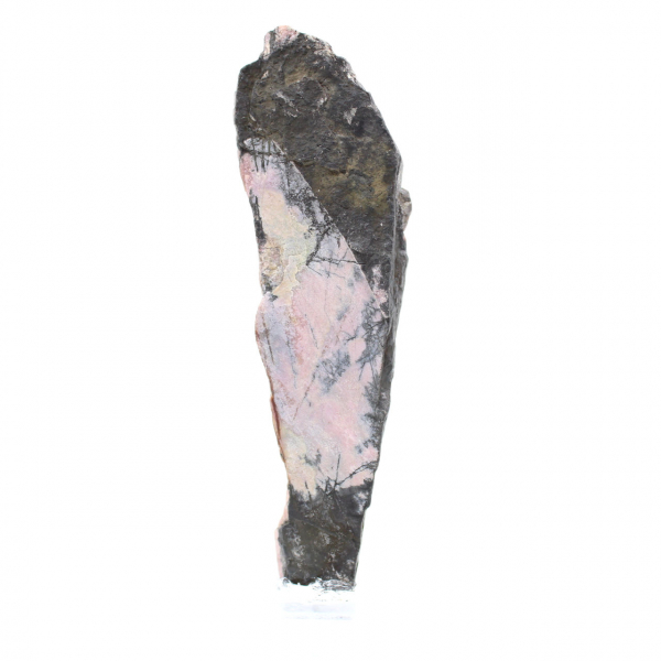 Natural Rhodonite slice for mineral collection