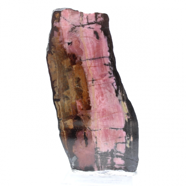 Polished Rhodonite slice quality decoration piece