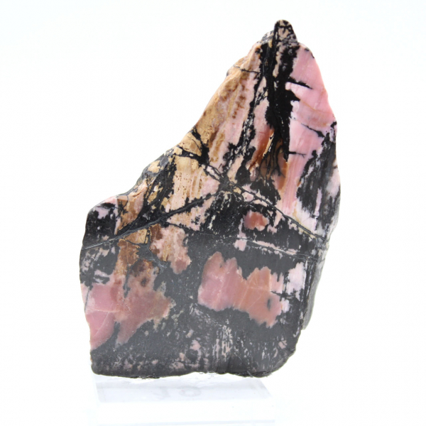 Natural Rhodonite slice for mineral collection