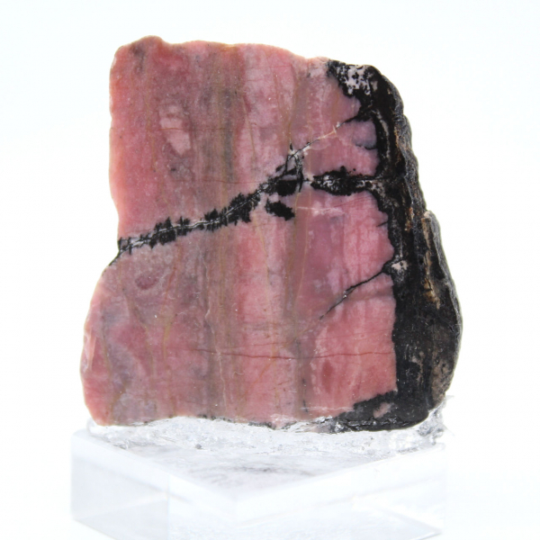 Natural Rhodonite slice ideal for decoration