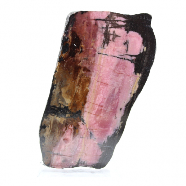 Natural Rhodonite stone raw and unique mineral