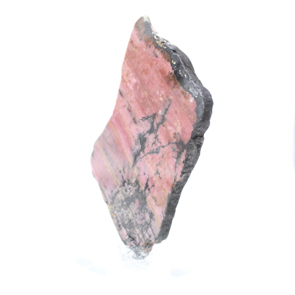 Rhodonite slice for decorative use