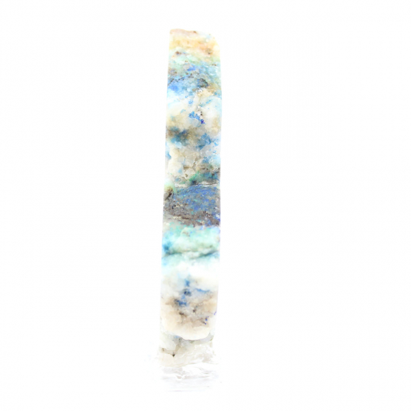 Authentic Azurite Malachite stone slice for decoration