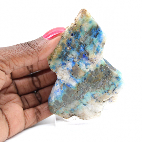 Authentic Azurite Malachite stone slice for decoration