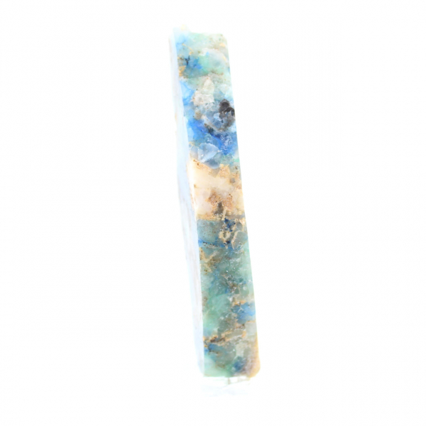 Polished Azurite Malachite slice quality raw mineral