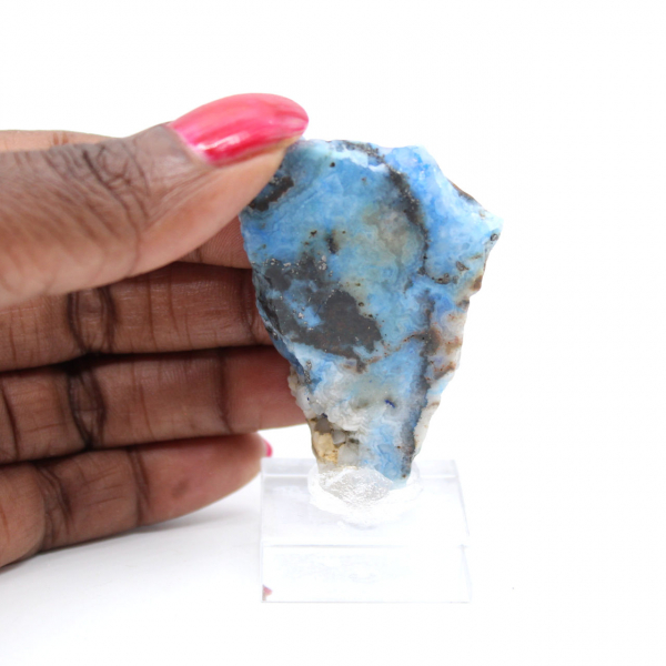 Azurite Malachite stone slice for collection and crafting