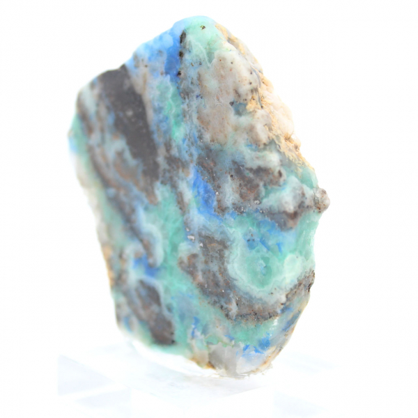 Authentic Azurite Malachite stone slice for decoration