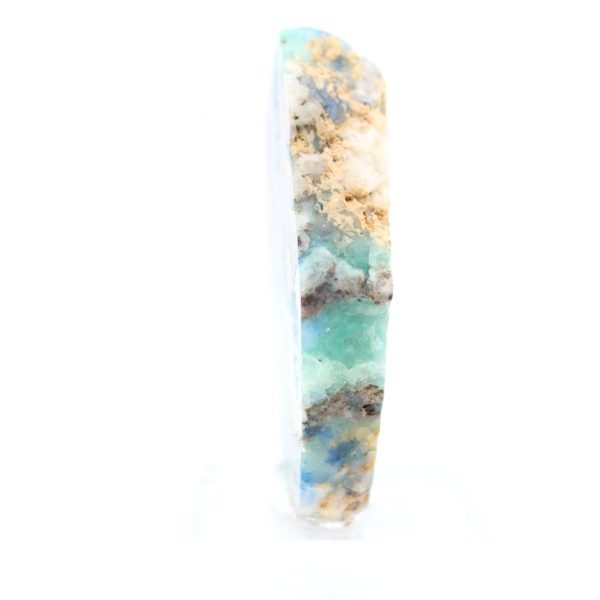 Authentic Azurite Malachite stone slice for decoration