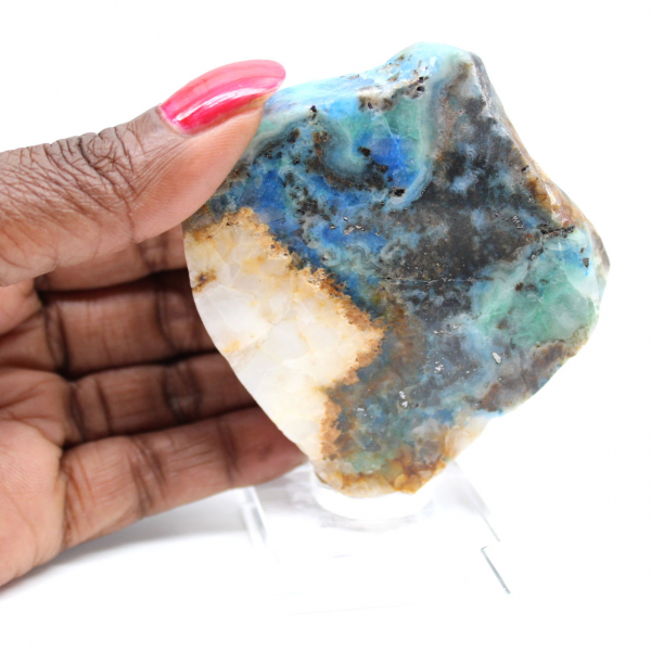 Azurite Malachite slice for ornament