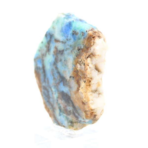 Azurite Malachite stone slice for collection and crafting