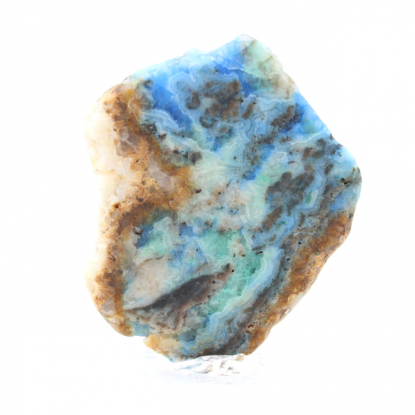Azurite Malachite stone slice for collection and crafting