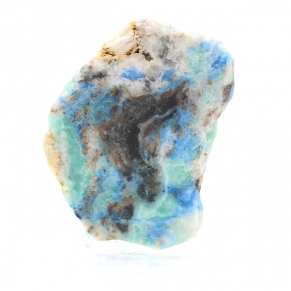 Authentic Azurite Malachite stone slice for decoration