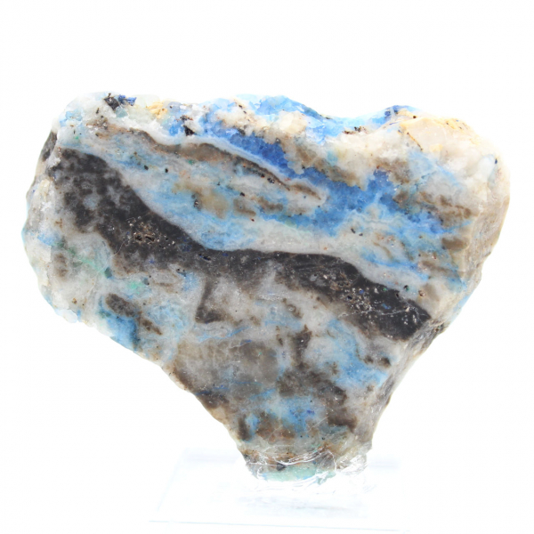 Polished Azurite Malachite slice quality raw mineral