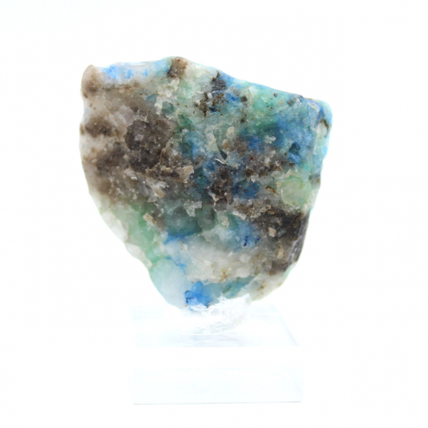 Authentic Azurite Malachite stone slice for decoration