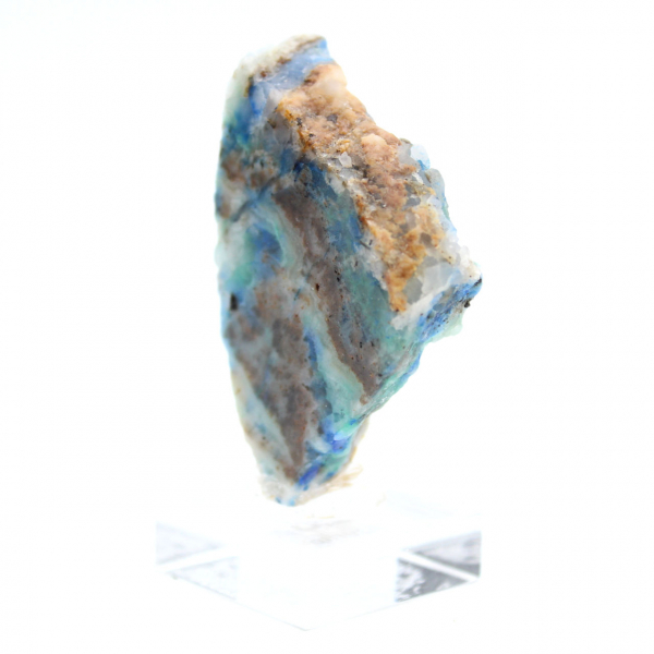 Polished Azurite Malachite slice quality raw mineral