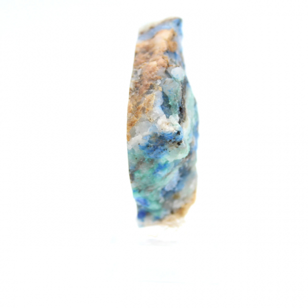 Polished Azurite Malachite slice quality raw mineral