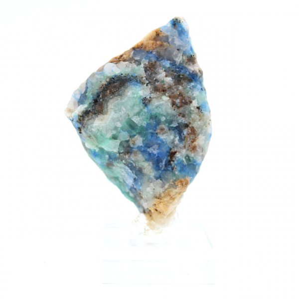 Polished Azurite Malachite slice quality raw mineral