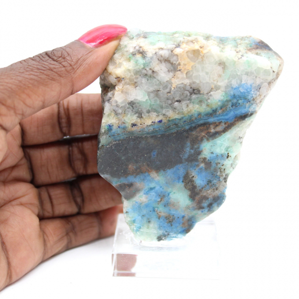 Azurite Malachite slice for ornament