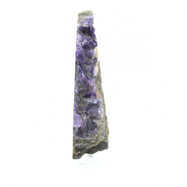 Polished Fluorite Pyrite stone slice