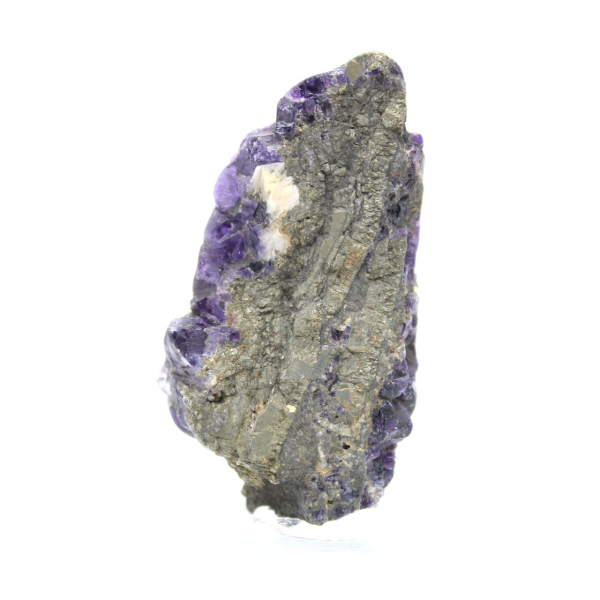 Polished Fluorite Pyrite stone slice