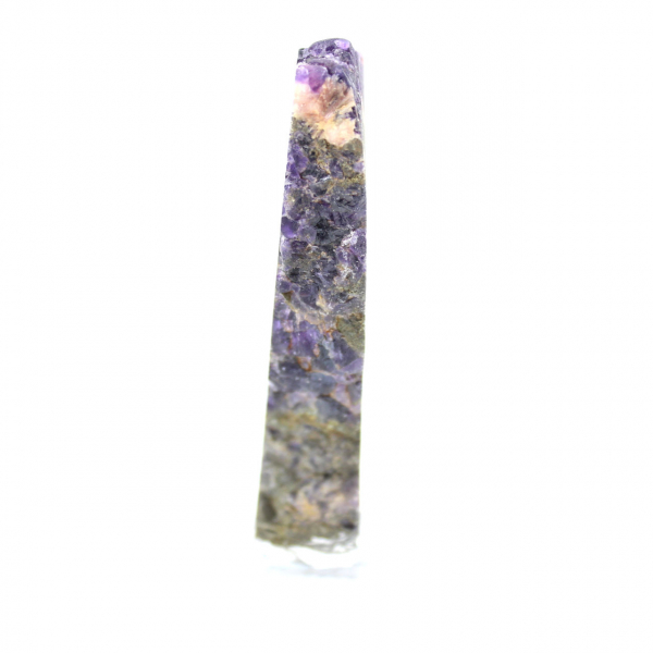 Polished Fluorite Pyrite stone slice