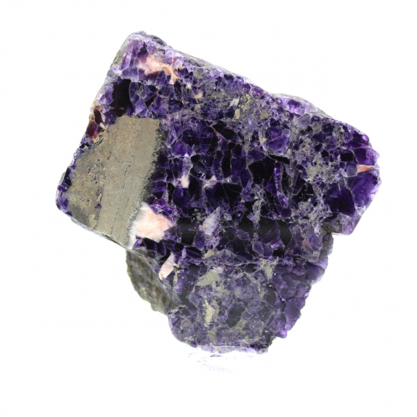 Natural Fluorite Pyrite stone unique mineral