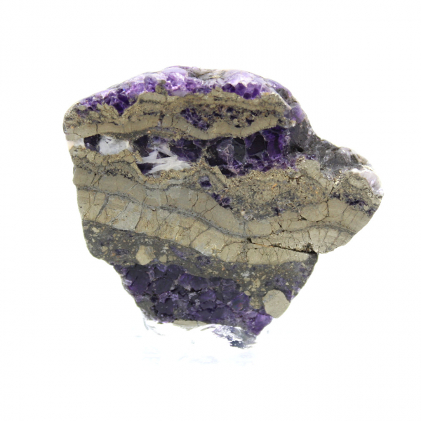 Fluorite and Pyrite slice for mineral collection