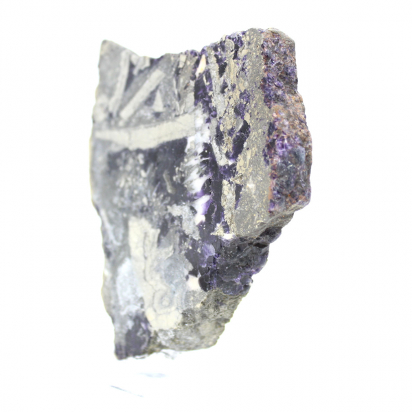 Polished Fluorite Pyrite stone slice